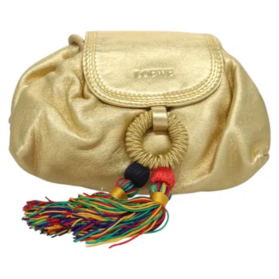 Pre-owned Loewe Nappa Gold Leather Shoulder Bag ()
