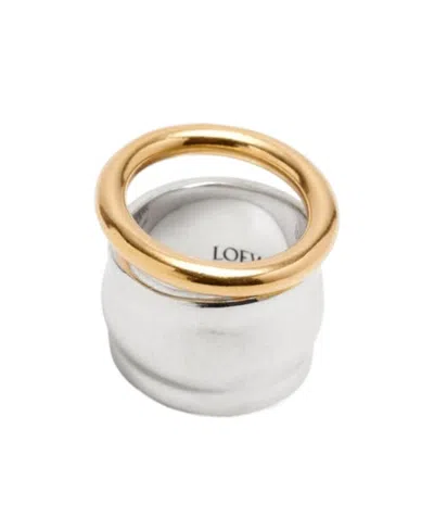 Loewe Nappa Knot Ring In Sterling Silver