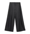 Loewe Nappa Lambskin Cropped Trousers In Black