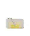 Loewe Card Holder With Coin Purse Small Leather Goods White In Gray