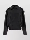 LOEWE NAPPA LEATHER JACKET WITH EPAULETTES AND STORM SHIELD