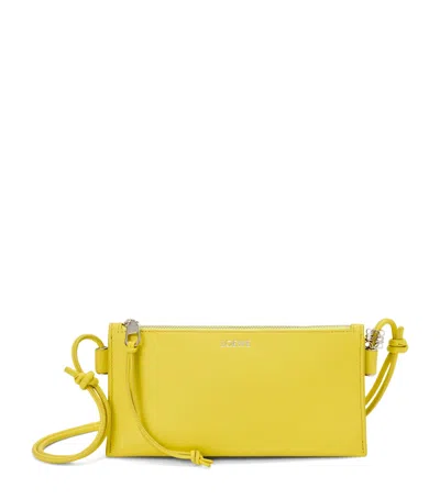 Loewe Nappa Leather Joya Pouch In Yellow