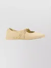 Loewe Nappa Leather Pointed Toe Ballerina Shoes In Gold