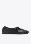 Loewe Nappa Pebble Ballet Flats In Black