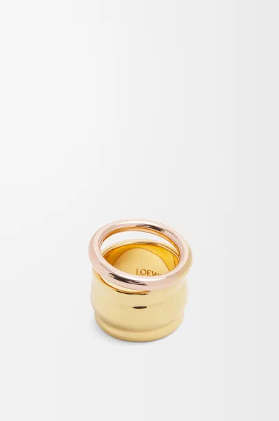 Loewe Nappa-knotenring Aus Sterlingsilber Grösse:15 Für Frau In Gold