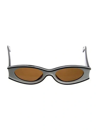 Pre-owned Loewe Narrow Tinted Sunglasses In Multi