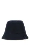 Loewe Navy Blue Canvas Reversibile Bucket Hat