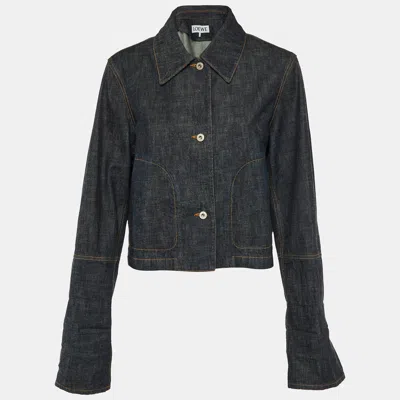 Pre-owned Loewe Navy Blue Denim Workwear Jacket L