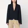Loewe Black Wool Single-breasted Blazer In Black