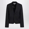 Loewe Navy Blue Single-breasted Jacket In Wool Women