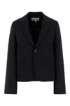 Loewe Navy Blue Wool Blazer In Navy Blue