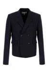 Loewe Giacca In Lana Blu Navy Uomo In Navy Blue