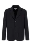 Loewe Navy Blue Wool Blazer In Blue