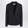 Loewe Navy Blue Wool Jacket In Blue