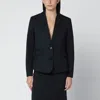 Loewe Womens Navy Blue Tailored Wool-blend Jacket In Blue