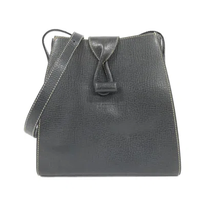 Pre-owned Loewe Navy Leather Shoulder Bag ()