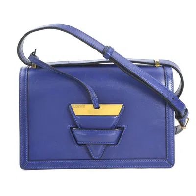 Pre-owned Loewe Navy Leather Shoulder Bag () In Blue