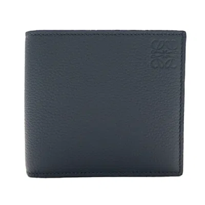 Pre-owned Loewe Navy Leather Wallet (bi-fold) ()