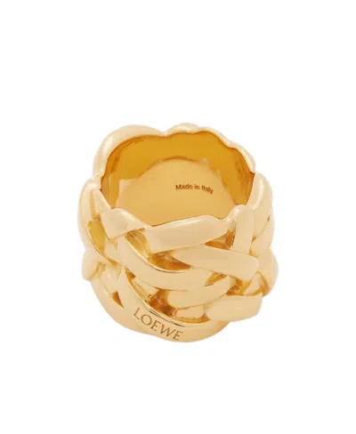 Loewe Nest Ring In Sterling Silver In Gold