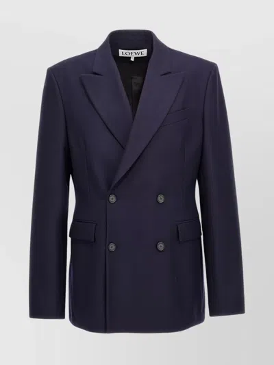 LOEWE NOTCHED LAPELS DOUBLE-BREASTED BLAZER