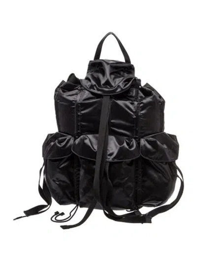 Pre-owned Loewe Nylon Backpack In Black