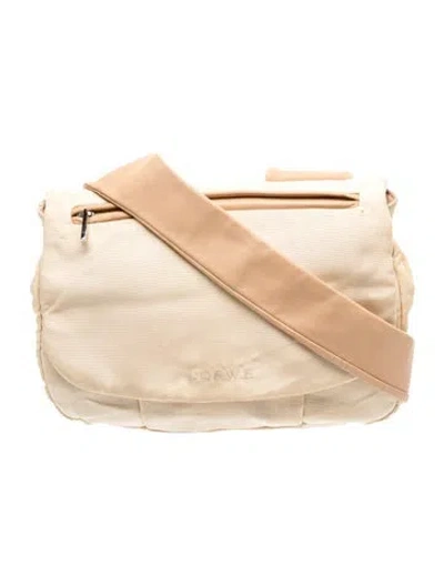 Pre-owned Loewe Nylon Crossbody Bag In Neutral