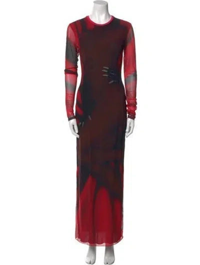 Pre-owned Loewe Nylon Long Dress In Multi