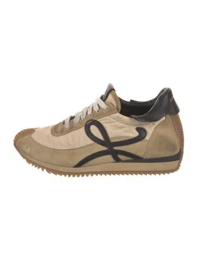 Pre-owned Loewe Nylon Printed Sneakers In Neutral