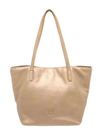 Pre-owned Loewe Nylon Shoulder Bag In Neutral