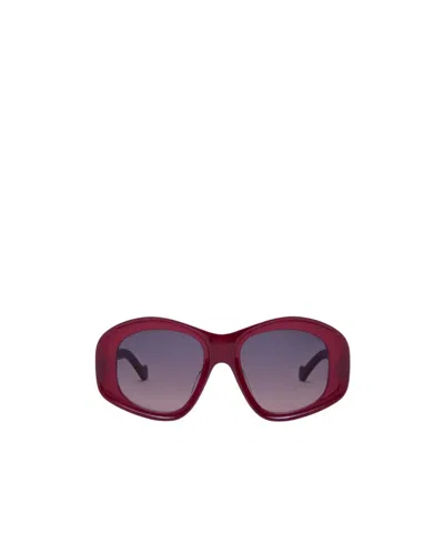 Loewe Occhiali Da Sole Beveled Pentagon In Red