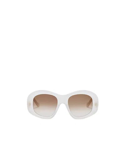 Loewe Acetate Pentagon Bevelled Sunglasses In Brown
