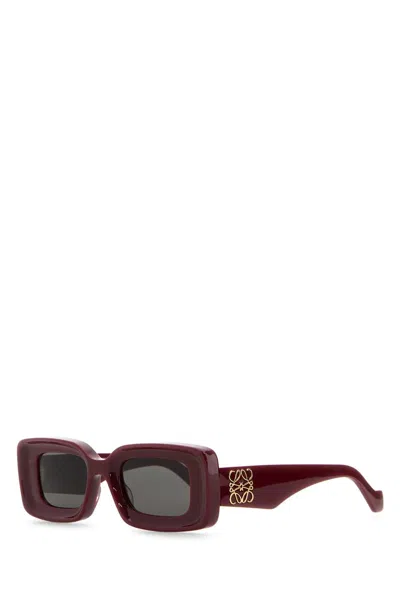 Loewe Occhiali Da Sole In Burgundy