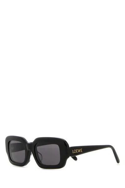 Loewe Occhiali Da Sole In Acetato Nero  Donna