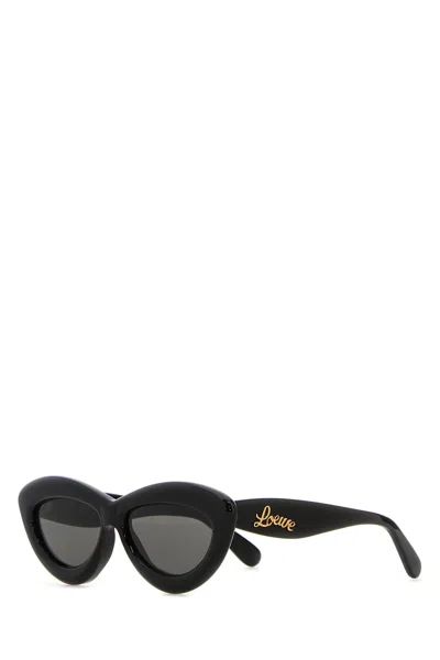 Loewe Occhiali Da Sole In Acetato Nero Unisex