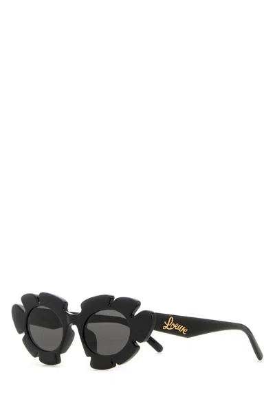 Loewe Occhiali Da Sole In Acetato Nero Unisex