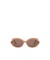 Loewe Occhiali Da Sole Mini Oval Slim In Brown