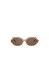 Loewe Occhiali Da Sole Mini Oval Slim In Brown