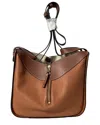 Loewe Ochre Calfskin Leather Small Hammock Shoulder Bag (authentic Pre-loved) In Brown