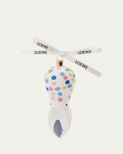 Loewe Octopus Balloon Bauble Ornament In Light Grey