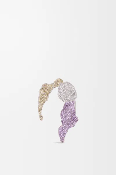 Loewe Ohrmanschette Mit Glitzerfragment Aus Sterlingsilber Und Kristallen Für Frau