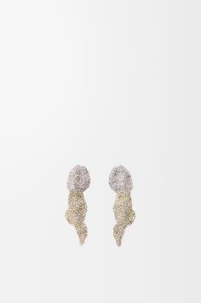 Loewe Ohrringe Mit Glitzerfragment Aus Sterlingsilber Und Kristallen Für Frau