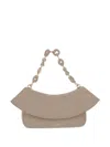 Loewe Womens Ola Medium Leather Cross Body Bag Sand