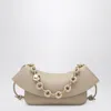 Loewe Women Ola Medium Leather Shoulder Bag In Orange