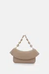 Loewe Womens Ola Medium Leather Cross Body Bag Sand In Sand