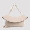 Loewe Womens Ola Medium Leather Cross Body Bag Sand In White