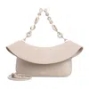 Loewe Womens Ola Medium Leather Cross Body Bag Sand In White