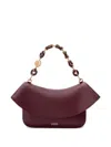 Loewe Women Ola Medium Leather Shoulder Bag In Red