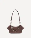 Loewe Ola Medium Shoulder Bag In Calfskin Leather In Brown