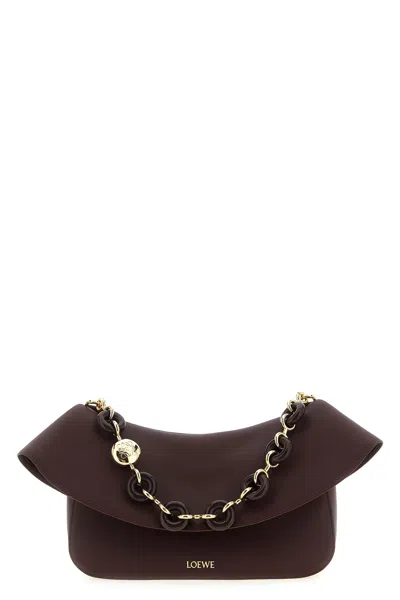 Loewe 'ola' Medium Shoulder Bag In Burgundy