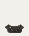 Loewe Ola Medium Shoulder Bag In Calfskin Leather In Black